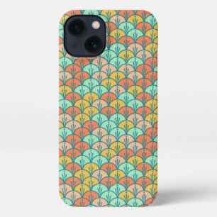 Colourful Modern Trendy Geometric Fish Scale iPhone 13 Case