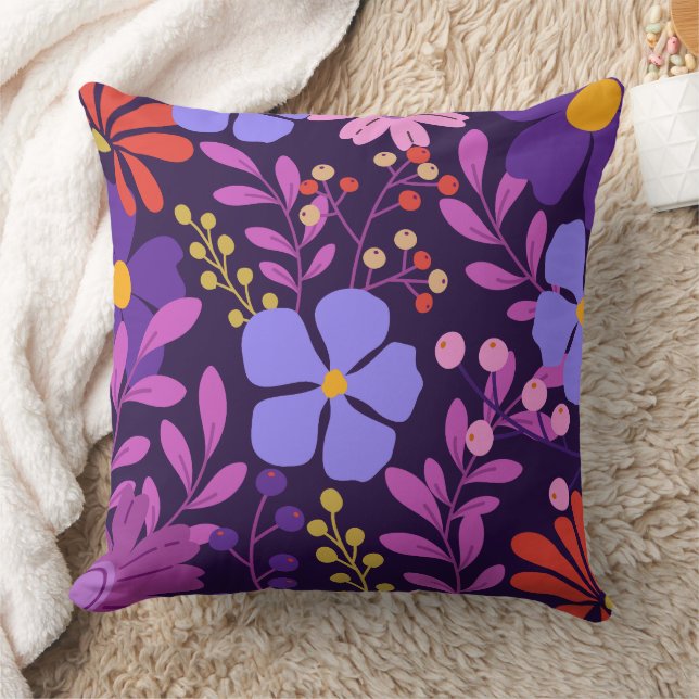 Colourful Modern Tropical Design Cushion (Blanket)