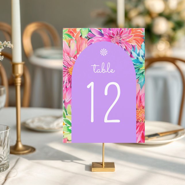 Colourful Modern Tropical Watercolor Floral Weddin Invitation (Creator Uploaded)