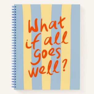 Colourful Modern Typography Inspirational Quote Notebook