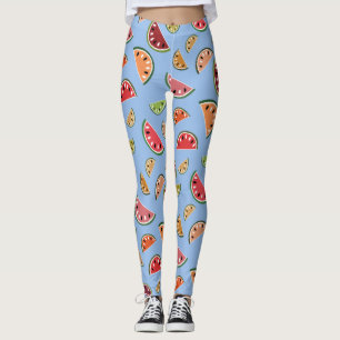 Colourful Modern Watermelon Pattern Leggings