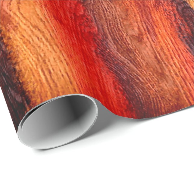 Colourful Modern Wood Grain Background #17 Wrapping Paper (Roll Corner)