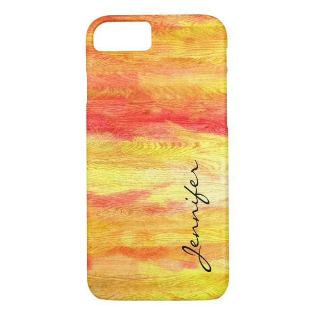Colourful Modern Wood Grain Background #42 Case-Mate iPhone Case (Back)