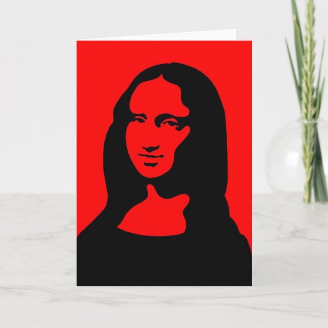 Colourful Mona Card (Front)