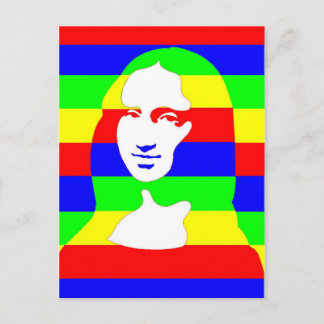 Colourful Mona Postcard