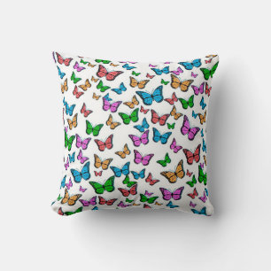 Colourful Monarch Butterflies Cushion