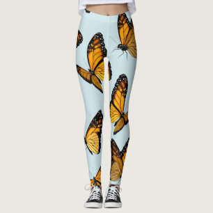 Colourful Monarch Butterflies Vintage Illustration Leggings