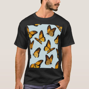 Colourful Monarch Butterflies Vintage Illustration T-Shirt