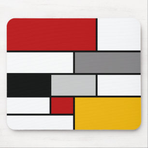 Colourful Mondrian inspiration Mouse Pad