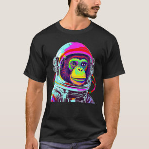 Colourful Monkey Astronaut  Space Explorer T-Shirt