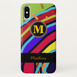 colourful monogram abstract cool Case-Mate iPhone case