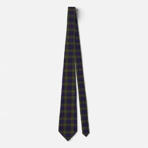 Colourful Monogram Clan MacLellan Plaid Neck Tie