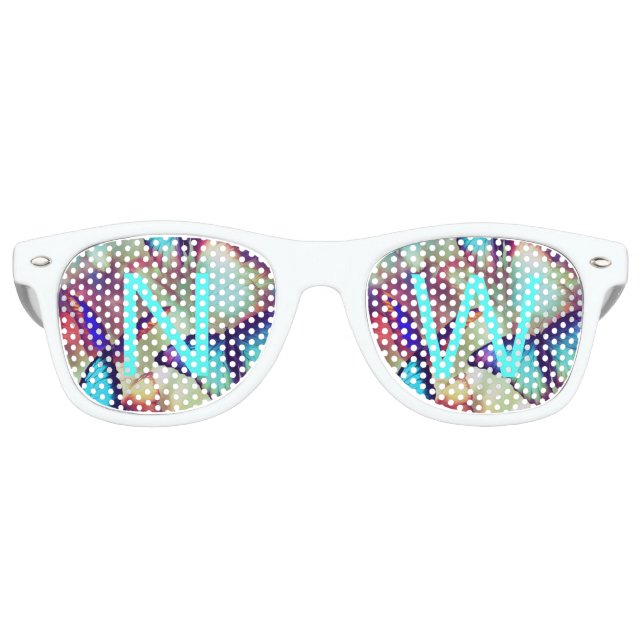 Colourful Monogram Party Sunglasses (Front)
