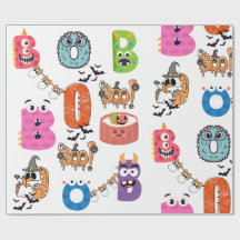 Colourful Monster “BOO” Halloween Cartoon Design