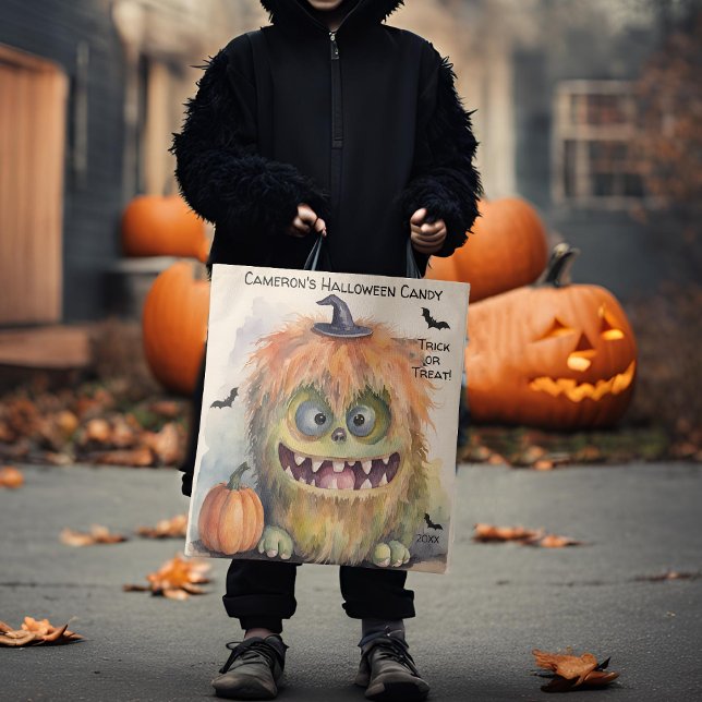 Colourful Monster Halloween Candy Tote Bag (Creator Uploaded)