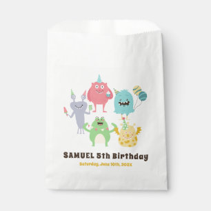 Colourful Monster Theme Kids Birthday Party Favour Bags