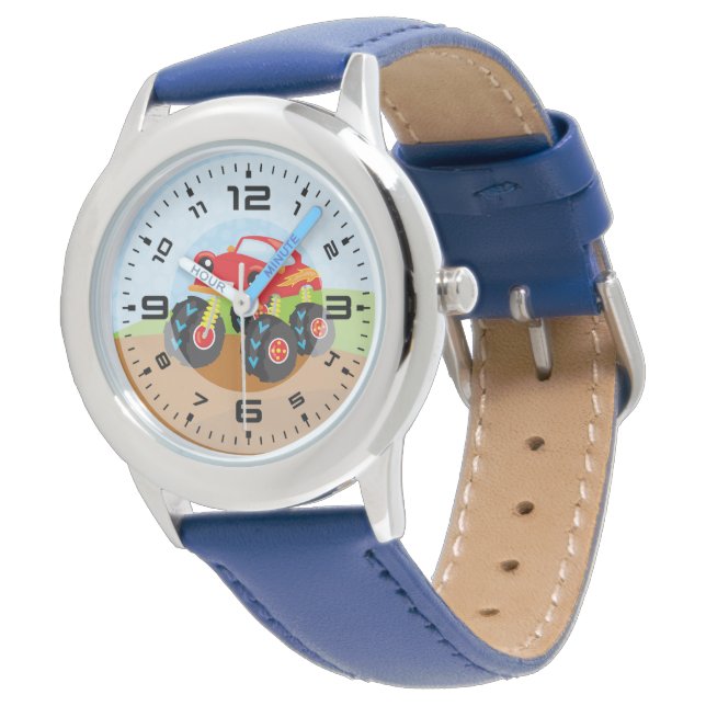 Colourful monster truck watch (Angled)