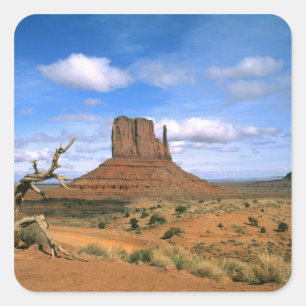 Colourful Monument Valley Mittens in Utah USA Square Sticker