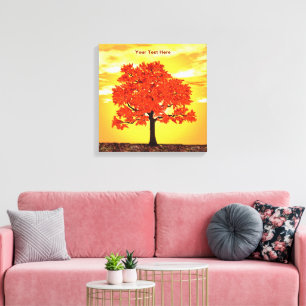 Colourful Morning Oak Canvas Print