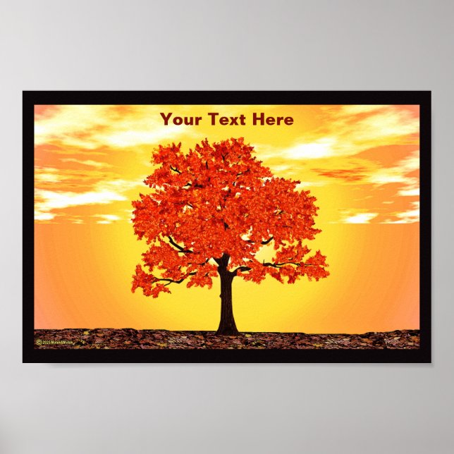 Colourful Morning Oak Poster (Front)