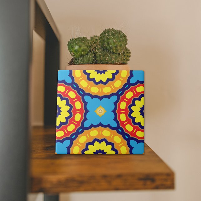 Colourful Moroccan Mandala Ethnic Geometric Mosaic Tile (Creator Uploaded)