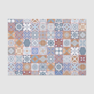 Colourful Moroccan tile Tissue Paper