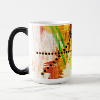 Colourful morphing mug with abstract design