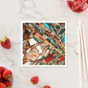 Colourful Mosaic Art Napkin