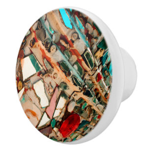 Colourful Mosaic Ceramic Knob
