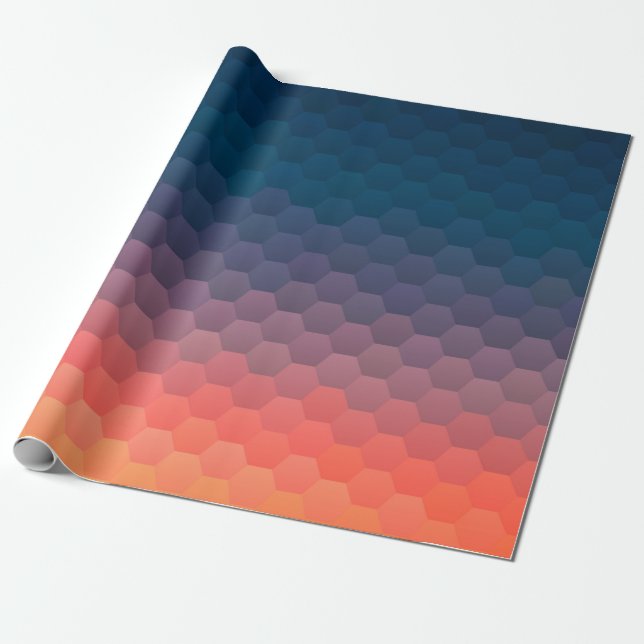Colourful mosaic. Geometric hipster retro backgrou Wrapping Paper (Unrolled)