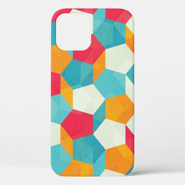 Colourful Mosaic, Seamless Artistic Pattern. Case-Mate iPhone Case (Back)