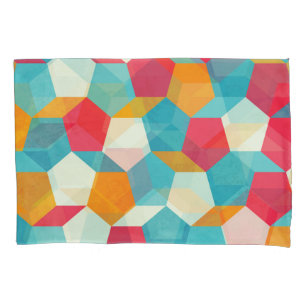 Colourful Mosaic, Seamless Artistic Pattern. Pillowcase