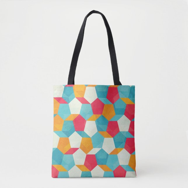 Colourful Mosaic, Seamless Artistic Pattern. Tote Bag (Front)