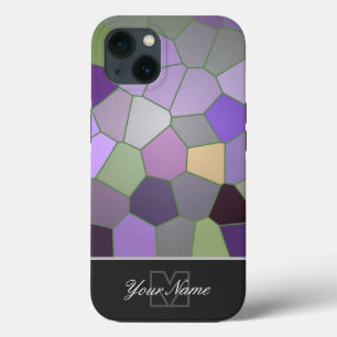 Colourful mosaic tiles with Monogram! Case-Mate iP iPhone 13 Case