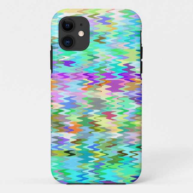 Colourful Mosaic Wave Pattern #2 Case-Mate iPhone Case (Back)