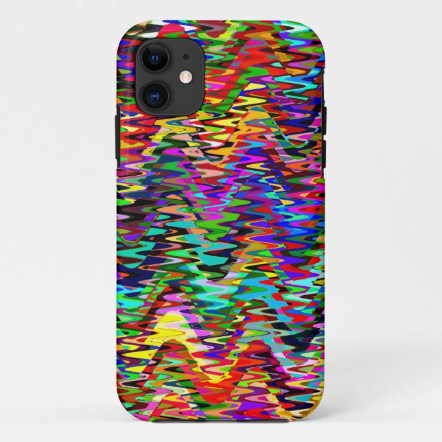 Colourful Mosaic Wave Pattern Case-Mate iPhone Case (Back)