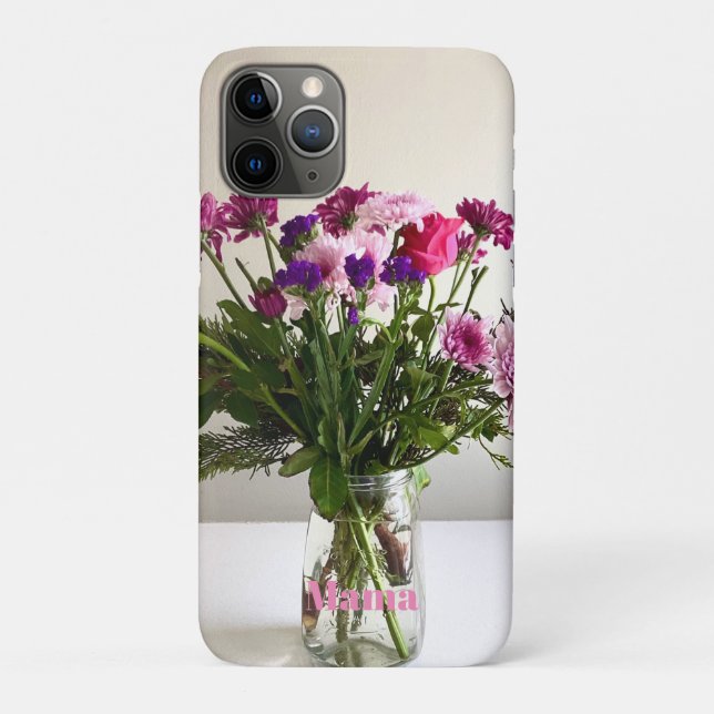 Colourful Mother’s Day Mama Bouquet+ Custom Option Case-Mate iPhone Case (Back)