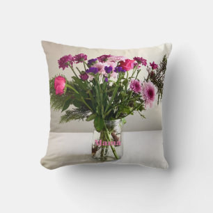 Colourful Mother’s Day Mama Bouquet+ Custom Option Cushion