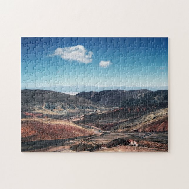 Colourful Mountain Valleys Around Salt Flats Jigsaw Puzzle (Horizontal)