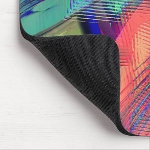 Colourful movement of messy objects in soft carvin mouse pad