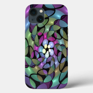 Colourful Movements Abstract Trippy Fractal Art iPhone 13 Case