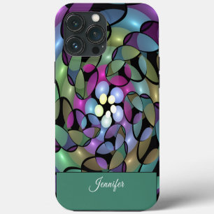 Colourful Movements Abstract Trippy Fractal Name iPhone 13 Pro Max Case