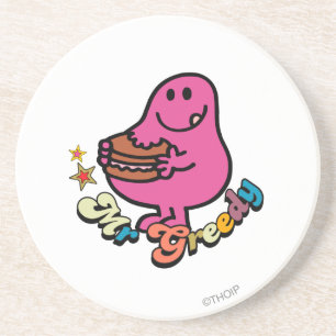 Colourful Mr. Greedy Eating Coaster
