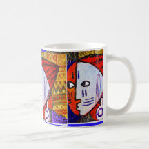 Colourful Mug by Mojisola A Gbadamosi Okubule