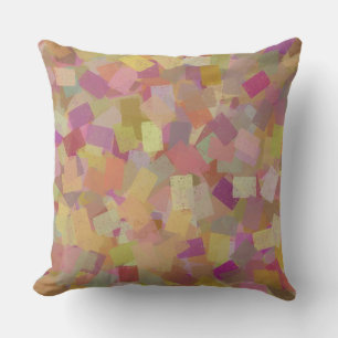 Colourful Multicolor Cubism Abstract Pattern Cushion