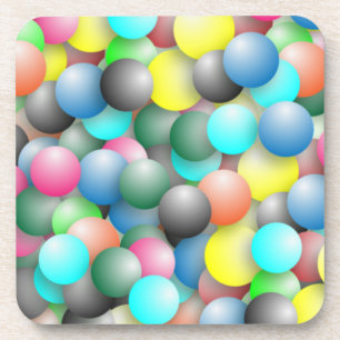 Colourful Multicolored Balloons Pattern-20837 Coaster