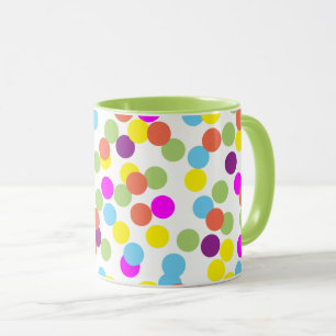 Colourful Multicolored Polka Dots Pattern Mug