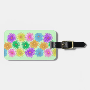 Colourful Mums Flowers Chrysanthemums Luggage Tags