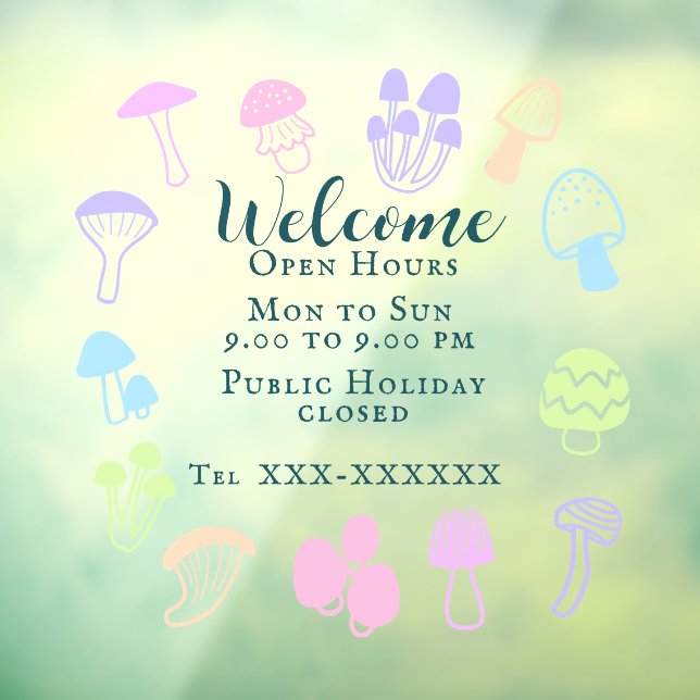 Colourful Mushroom (Sheet 3)