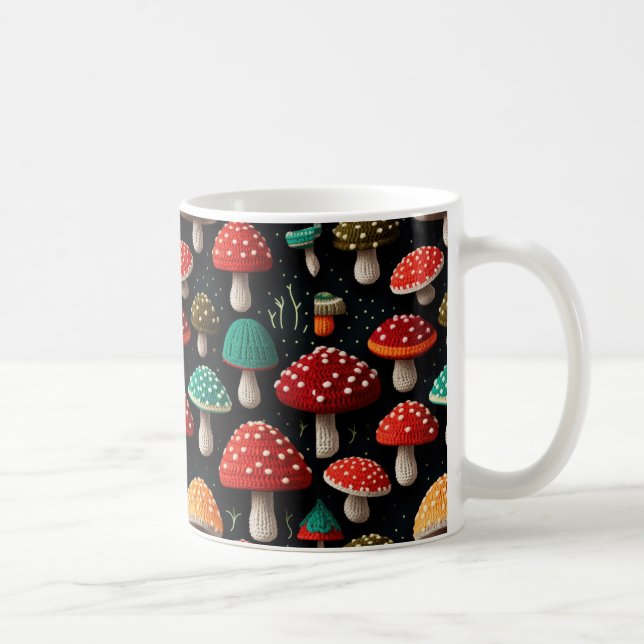 Colourful Mushroom Coffee Mug (Right)